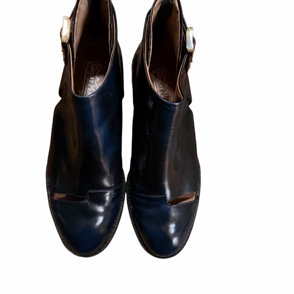 Jeffrey Campbell flamel cutout Black Ankle Boots - Picture 1 of 7